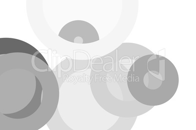 Abstract grey circles illustration background