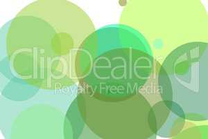 Abstract green circles illustration background