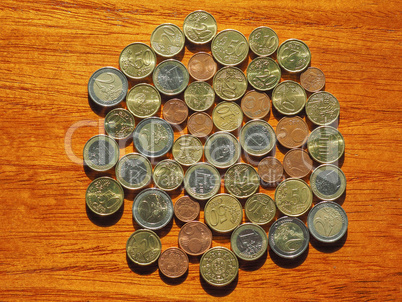 Euro coins, European Union