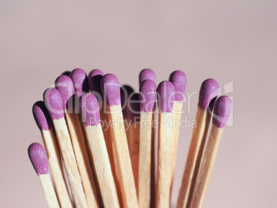 matches sticks for lighting fires