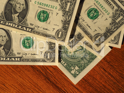 Dollar notes, United States with copy space