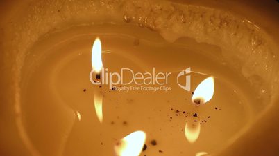 Candle decorative on a black background, new year, christmas, new year decorations
