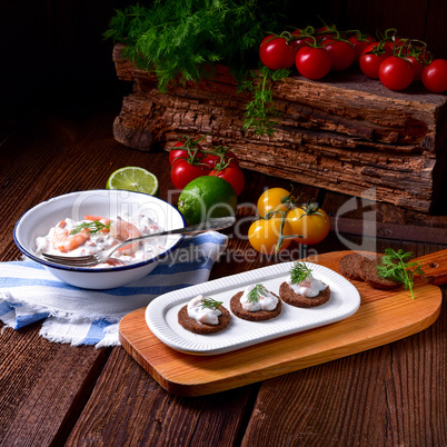 rustic crab salad