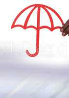 Paper Cut Out protective umbrella