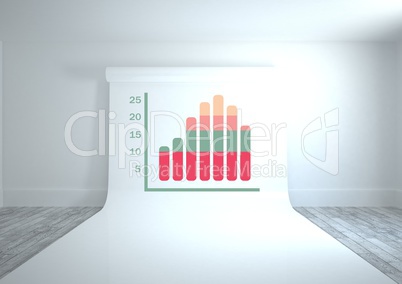 colorful chart statistics on paper