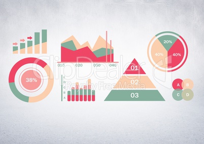 Colorful chart statistics