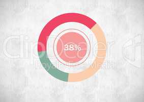 colorful chart statistics on brightbackground