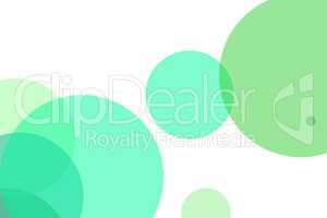 Abstract green circles illustration background