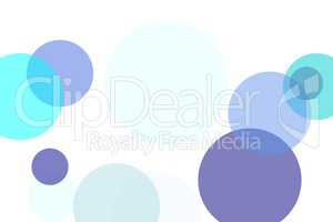 Abstract blue circles illustration background