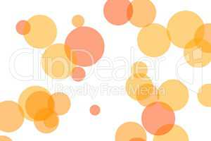 Abstract orange circles illustration background