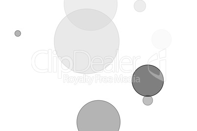 Abstract grey circles illustration background