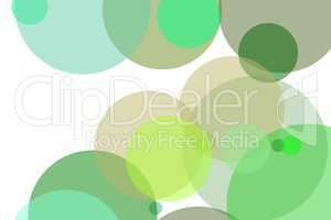 Abstract green circles illustration background