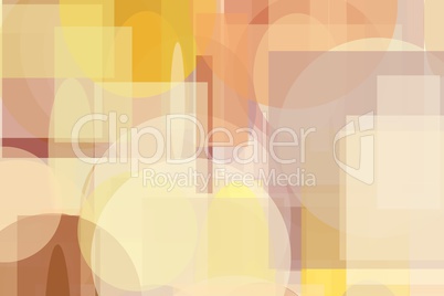 Abstract brown yellow circle and ellipses squares and rectangles illustration background