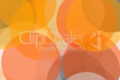 Abstract grey orange circles illustration background