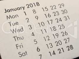calendar page detail