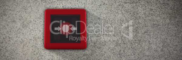 Composite image of fire alarm switch