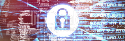 Composite image of lock icon vector