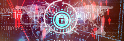 Composite image of information security logo