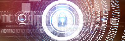 Composite image of vector icon of security logo