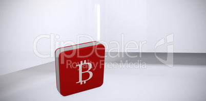 Composite image of bitcoin symbol