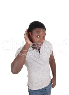 Black man can not hear what you say