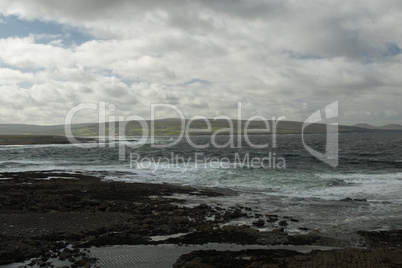 Sea side with irish coast