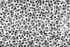 3d render - soccer balls