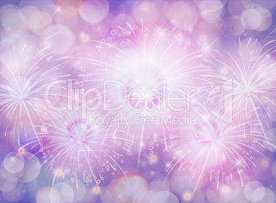 Blue and Purple texture gradient background bokeh and firework e