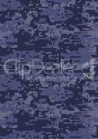 Digital dark blue military camouflage texture background