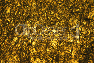 Horizontal golden blank textured metallic paper background