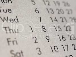 calendar page detail