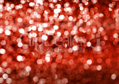 Christmas red bokeh glittering bright abstract background