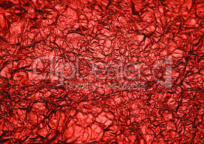 Christmas red shinny abstract crumpled paper background
