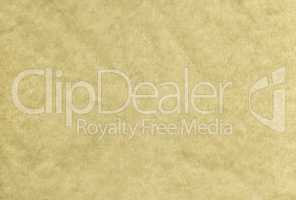 Yellow blank crumpled and grungy textured paper background