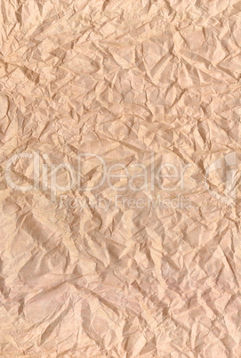 Golden blank crumpled and grungy textured paper background