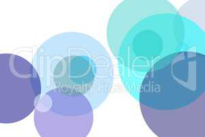 Abstract blue circles illustration background