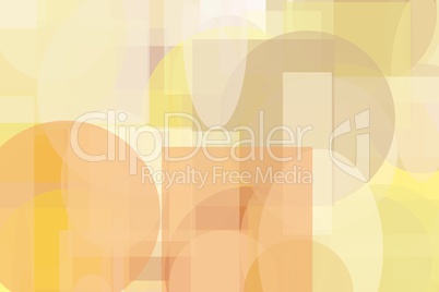 Abstract brown yellow circle and ellipses squares and rectangles illustration background