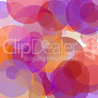 Abstract red orange brown violet circles illustration background