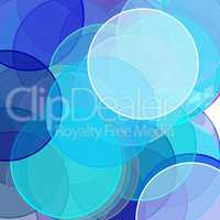 Abstract blue circles illustration background