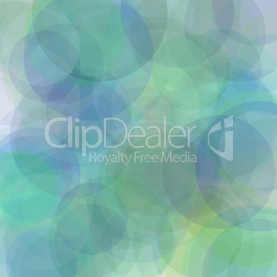 Abstract blue green grey circles illustration background