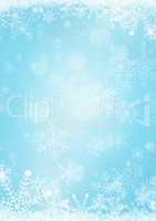 Christmas blackboard background with snowflake and xmas ball bor