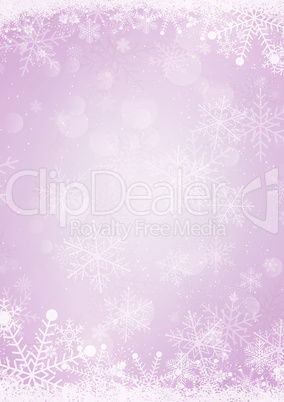 Pastel purple winter snow holiday paper background
