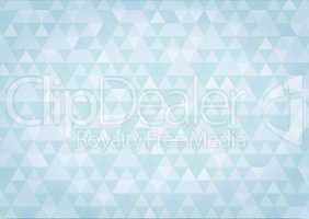 Blue mosaic triangles pattern textured blue background