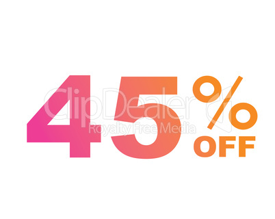 vector gradient pink to orange forty five percent discount word