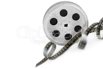 Film strip isolated on white background.