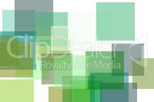 Abstract green squares illustration background