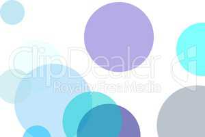 Abstract blue circles illustration background