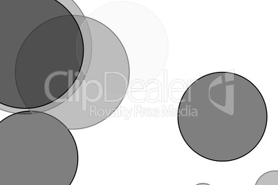 Abstract grey circles illustration background