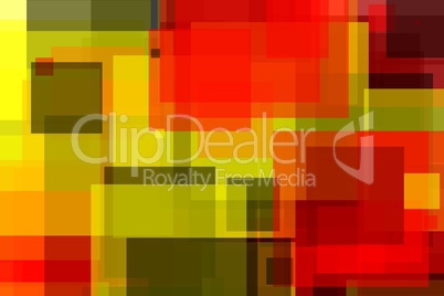 Abstract yellow red grey squares illustration background