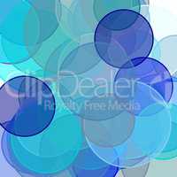 Abstract blue circles illustration background